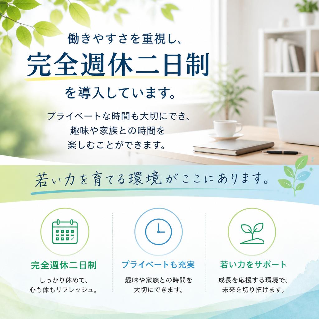 完全週休二日制の安心