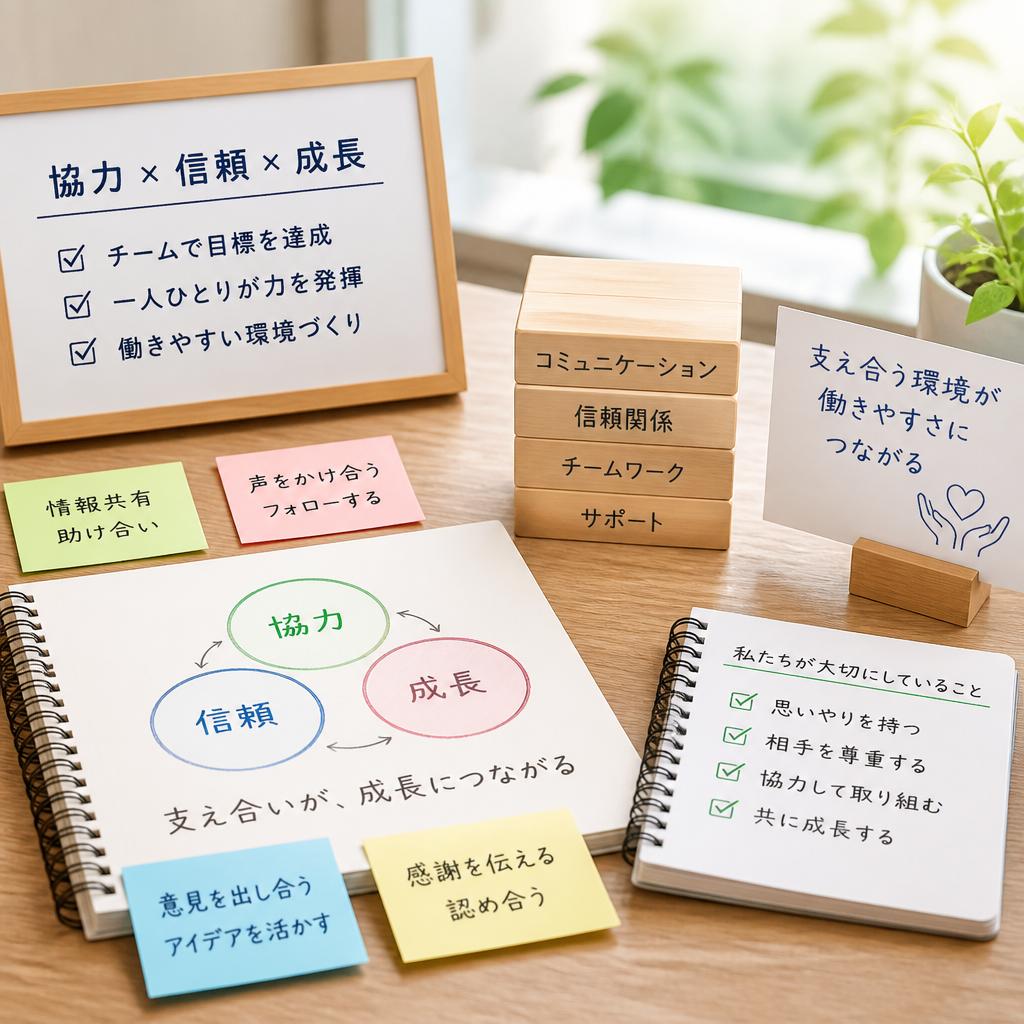 チームワークを大切にする職場