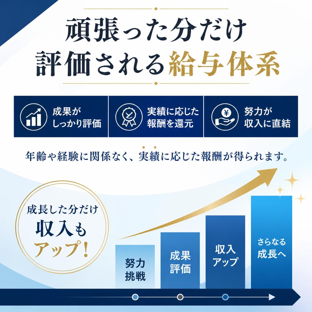 魅力的な給与体系と評価制度